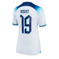 Camiseta Inglaterra Mason Mount #19 Primera Equipación Replica Mundial 2022 para mujer mangas cortas
